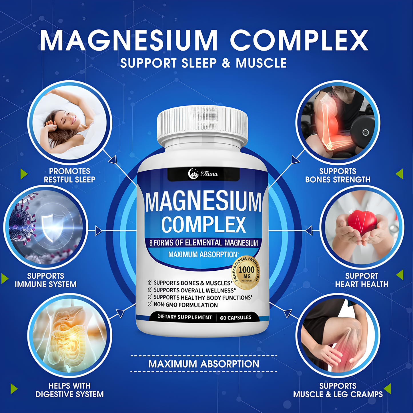 Magnesium Complex Capsules (1,000mg)