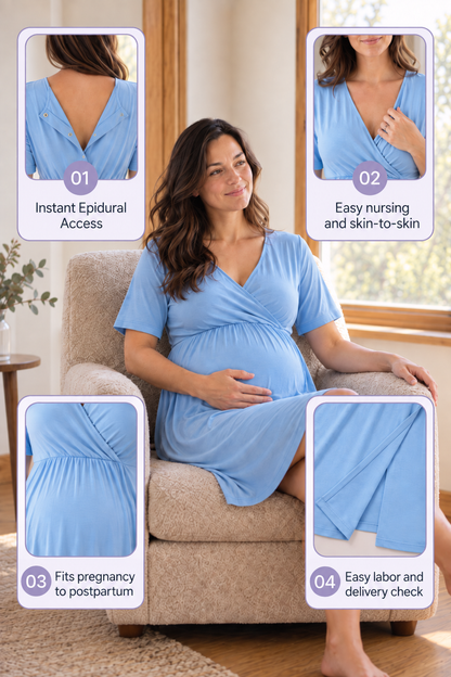 Elluna Pregnancy-to-Postpartum Gown