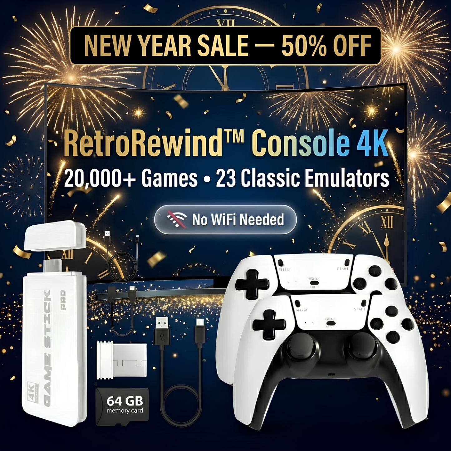 RetroRewind™ Console 4K