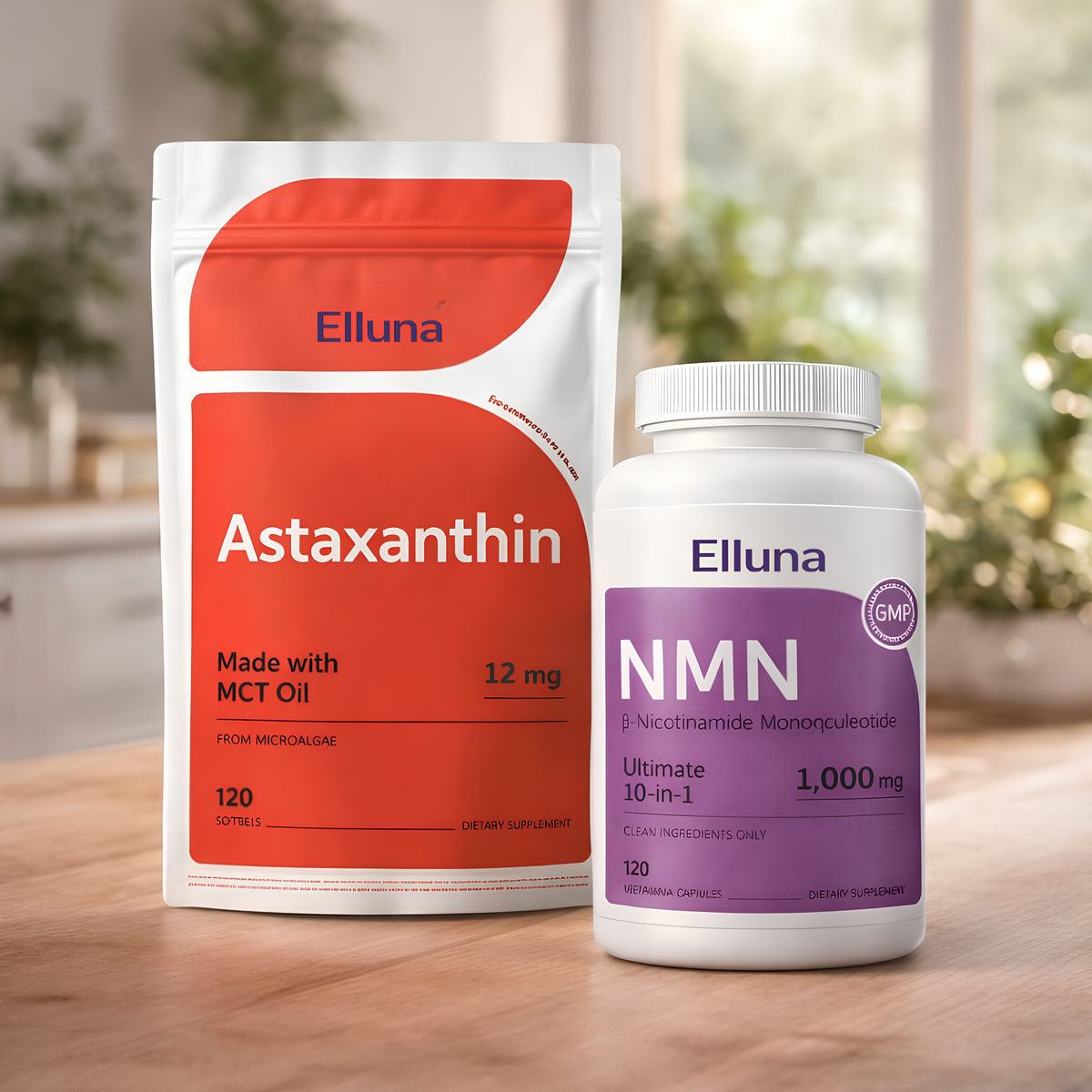 Cellular Longevity Stack: NMN Complex + Astaxanthin Duo