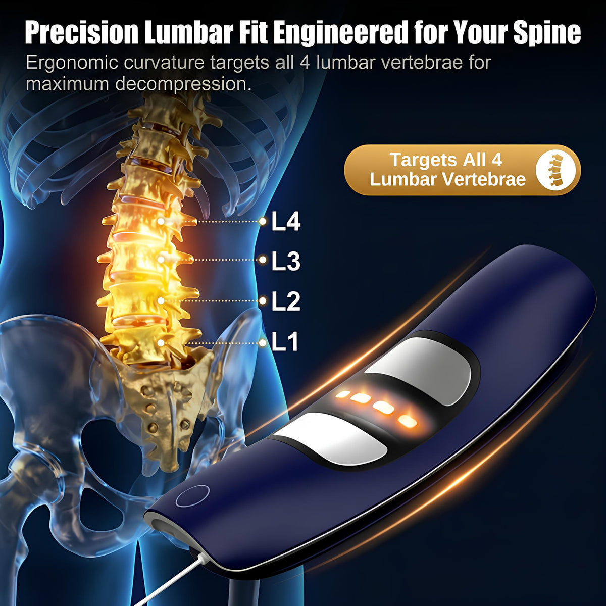 NeuroPulse Pro™ – Lumbar Pain Relief & Physiotherapy Device