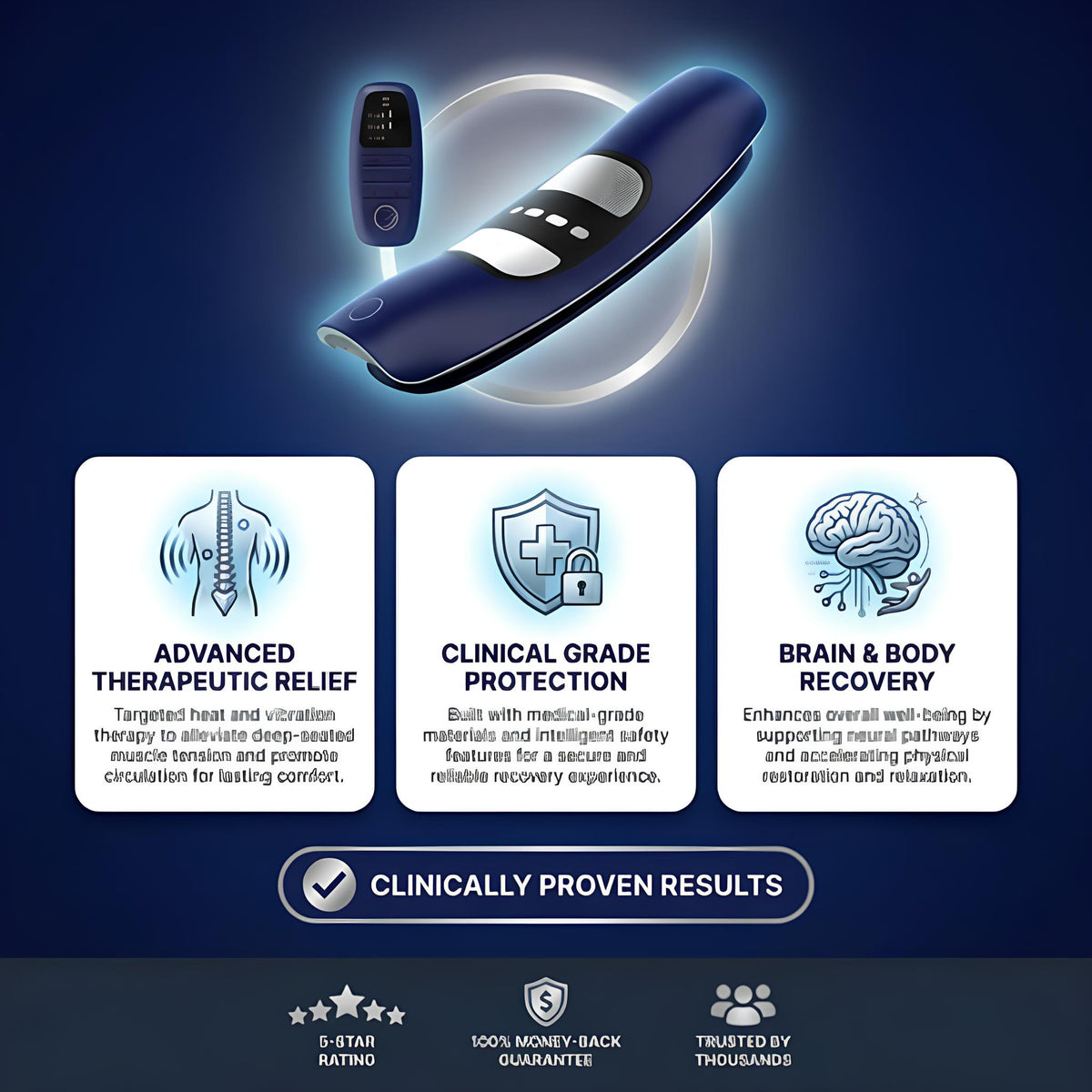NeuroPulse Pro™ – Lumbar Pain Relief & Physiotherapy Device
