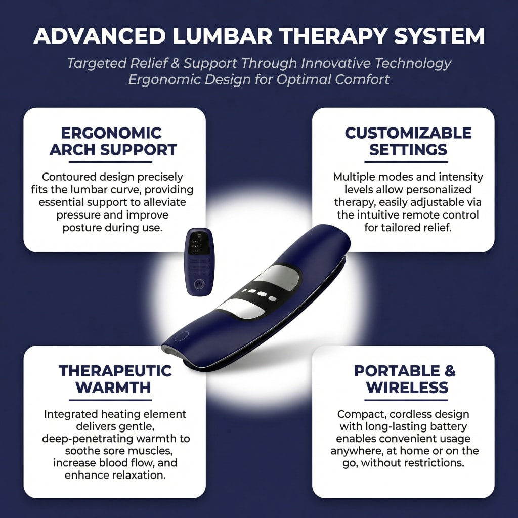 NeuroPulse Pro™ – Lumbar Pain Relief & Physiotherapy Device