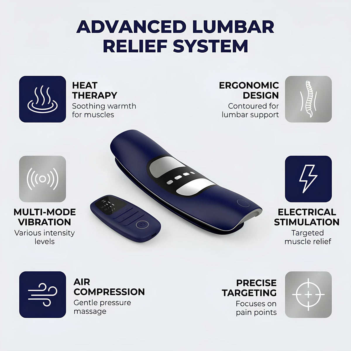 NeuroPulse Pro™ – Lumbar Pain Relief & Physiotherapy Device